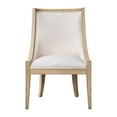 thumbnail image 3 of Martha Stewart Elmcrest 19" Fabric/Wood Curved Back Dining Chair - Beige/Natural, 3 of 9