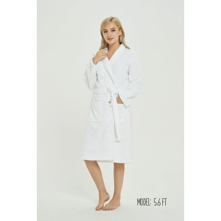 Hotel Spa Collection French Terry Drying SPA Robe Bathrobe for Women (Best Hotel Quality Robes)