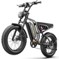 thumbnail image 2 of Pro SU8 48V Electric Bike For Adult, Peak 750W 28Mph 20" Fat Tire E-Mountain Bikes,20Ah Ebike for Adults, Full Suspension Hydraulic Brakes UL2849, 2 of 15