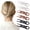 Color D-6PC, variant on HBlife 6 Pack Small Prestige French Hair Pins, Ergonomic Design Hair Pins for Thin Thick Hair