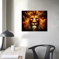 thumbnail image 4 of Awypu Lion Head Portrait Wall Art Painting Pictures Print On Canvas Animal The Picture for Home Modern Decoration, 4 of 6