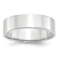 thumbnail image 5 of 14K White Gold 6mm Light Weight Flat Band Ring Size 6, 5 of 7
