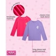 thumbnail image 2 of Real Love Girls' Rash Guard - 2-Pack Quick Dry Long Sleeve Swim Shirts for Girls (Sizes: 2T-16), 2 of 7