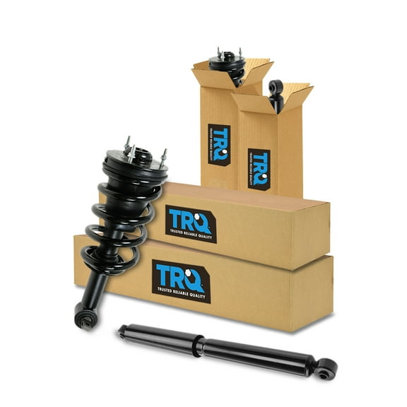 TRQ Shock Strut Spring Assembly Front Rear Kit Set 4pc for Silverado Sierra 1500 SBA60414 Fits select: 2007-2013 CHEVROLET SILVERADO, 2008-2013 GMC SIERRA