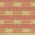 thumbnail image 2 of African Fabric by the Yard Upholstery, Abstract Boho Ikat Style Traditional Ethnic Stripes Circles Geometric Art, Decorative Fabric for DIY and Home Accents, Coral and Apricot by Ambesonne, 2 of 5