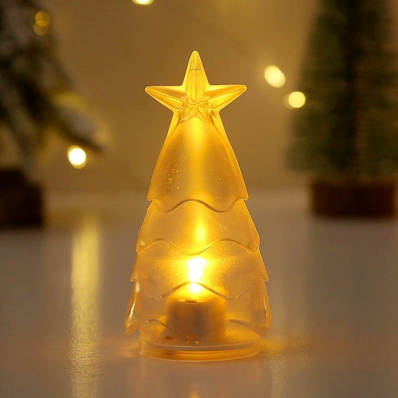 YHAICO Night Light Christmas Tree Transparent Night Light,Decorate Christmas Tree with Small Night Lights