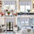 thumbnail image 5 of Purple Farmhouse Short Window Curtain Valances, Grid Checkered Plaid Gingham Lattice Trellis Rod Pocket Kitchen Valances for Living Room Bedroom Bathroom Cafe 54" x 18", 5 of 8