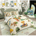 thumbnail image 2 of Erosebridal Cartoon Green Dinosaur Twin Bedding Sets for Kids, Cartoon P Letter Bedding Comforter Set, Polka Dots Reversible, 7 Pieces, 2 of 5