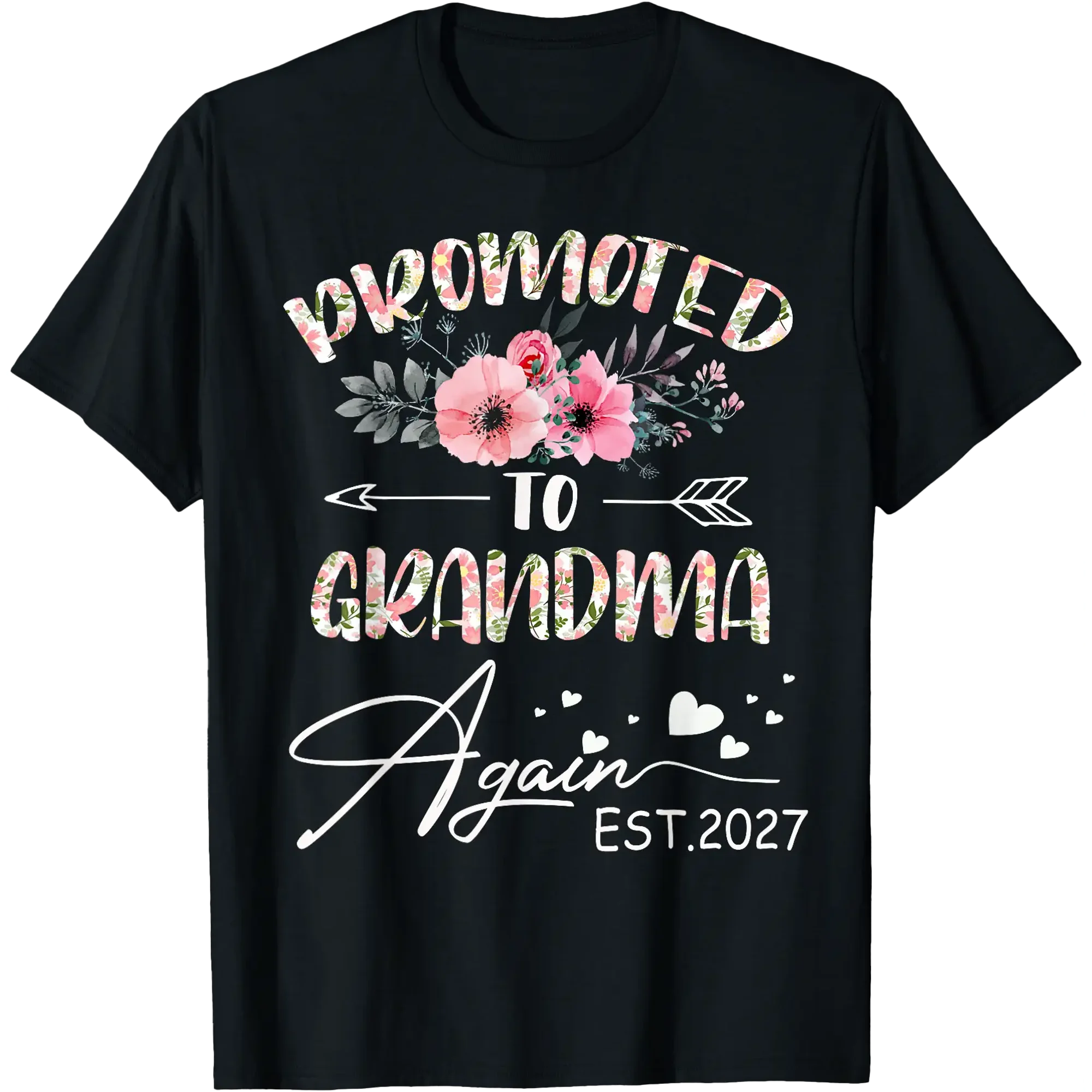 Promoted To Grandma Again 2027 Pregnancy Announcement Baby T-Shirt Unisex S-5XL Hot Trending Shirt, Vintage Birthday Gift