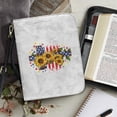 thumbnail image 4 of FOR U DESIGNS Sunflower Cross Bible Cover for Women Girls Kids Size 2X-Large Reusable Crossbody Bible Bag Wear Resistant PU Church Bible Case Bible Protector Casual Bible Book Carrying Case, 4 of 7