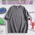 thumbnail image 2 of GIFFIMY Women's Gray 3 Stacked Skulls Floral Vintage Washed T-Shirt Short Sleeve S-2XL Relaxed Fit Top, 2 of 6