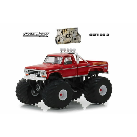 1979 Ford F-250 Monster Truck, God of Thunder - Greenlight 49030E/48 - 1/64 Scale Diecast Model Toy Car