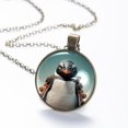 thumbnail image 6 of Penguin Necklace Personalized Custom Photo Round Pendant Adjustable Stainless Steel Necklaces with Gift Box for Men Women Mothers Valentine's Jewelry Gift, 6 of 6