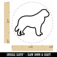 thumbnail image 2 of St Bernard Saint Dog Outline Self-Inking Rubber Stamp Ink Stamper - Brown Ink - Mini 1/2 Inch, 2 of 7