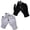 2 Pairs-Black-Gray, variant on Gloves for Women Winter Touch Screen Warm Fleece Lined Knit Gloves Elastic Cuff Winter Texting Gloves