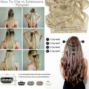 SEGO 17 Curly Secret Extensions 8PCS/SET 18 clips Full Head Clip in Hair Extensions 170Grams Thick Real Natural Hairpiece