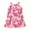 Hot Pink, variant on Gunia Teen Girls Hawaiian Dress Flower Swim Cover Up Sleeveless Tank Dresses Sundress For Holiday Beach Pink Dress For Girls 4-14 Years