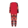 thumbnail image 4 of DuAnyozu Matching Family Christmas Pajamas Set Hoodie Pajamas Reindeer Jumpsuit Romper Holiday Pjs One Piece Hooded Sleepwear, 4 of 10
