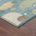 thumbnail image 3 of Addison Rugs Chantille Indoor/Outdoor Transitional Mid-century Modern Teal Machine Washable Rectangle Rug, 5' x 7'6", 3 of 8