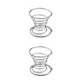 thumbnail image 2 of Billuyoard Huevera de metal Cocina Desayuno Soporte de resorte hervido Huevera PC 1 2piezas, 2 of 6