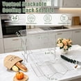 thumbnail image 4 of Vesteel 4-Tier Stainless Steel Cooling Racks, Stackable Baking Cooking Racks for Bread Cookie Cakes, Wire Racks with Folding Legs, Oven & Dishwasher Safe, 16.5’’ x 11.4’’, 4 of 8