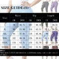thumbnail image 4 of Plus Size Capri Leggings for Women Slim Fitted Yoga Pants Tummy Control Workout Ribbed Cropped Slacks Light Blue 5XL, 4 of 6