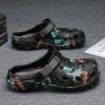 thumbnail image 3 of Men's Clogs Athletic Sports Outdoor Slip-on Mules with Cushion Beach Non Slip Home Sandals with Adjustable Back Strap - River Edge, 3 of 7