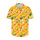 thumbnail image 4 of Blusas y camisas de manga corta con cuello en V Camisa estampada de Pascua para hombre Camisa abotonada Top de poliéster para hombre, 4 of 4