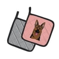 thumbnail image 2 of Carolines Treasures BB1211PTHD Checkerboard Pink German Shepherd Pair of Pot Holders , 7.5HX7.5W, multicolor, 2 of 3