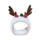 thumbnail image 5 of Sombrero blanco navideño para mascotas, fácil de usar, para festivales, decoración navideña M, 5 of 9