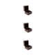 thumbnail image 3 of Caja de joyería de madera Qarigey para anillo de matrimonio y pendientes color Negro, 3 of 6