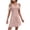 Pink, variant on Admvng Dresses for Women V-neck Lace Off Shoulder Slim Short Sleeve Dress S-2XL