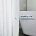 thumbnail image 4 of PEVA Lightweight Mildew Waterproof Bathroom Shower Curtain Liner with 3 Magnets, 4 of 20