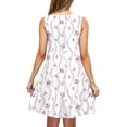 thumbnail image 4 of Ovzne Robes d'Été pour Femmes Robe Femme Décontractée Ample Été Robe Imprimée Sans Manches Col en V Ensemble Haut/chemise Grande Taille Robe Maxi Imprimée Liquidation, 4 of 4