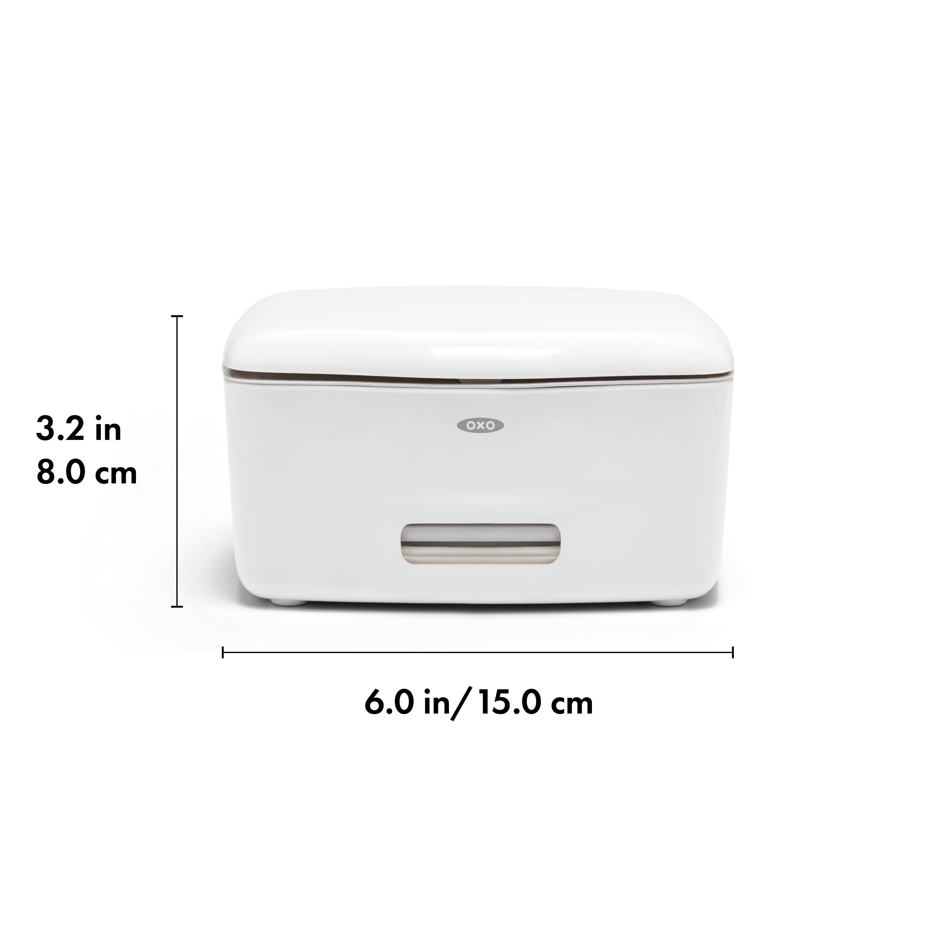 OXO SoftWorks Perfect Pull Flushable Wipes Dispenser, White