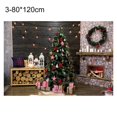 thumbnail image 1 of Backdrop Rectangle Christmas Backdrop No-wrinkle Fabric Santa Claus Background Screen Party Decor, 1 of 6
