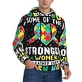 thumbnail image 2 of Cauagu I Love With Autism for Men's Pullover Hooded Sweatshirt Athletic Casual Hoodie Aautumn Hoodie Sweatshirt for Men Pullover Casual Hooded Sweatshirt-X-Large, 2 of 7