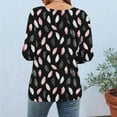 thumbnail image 4 of Womens Tops Dressy Casual Fall Going Out Tops Plus Size Bow Western Gym 3/4 Sleeve Shirts Graphic Crewneck Sweatshirts Spring, 4 of 7