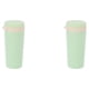 thumbnail image 3 of Yuarrent Botella deportiva de fibra de trigo con tapa, buen sellado, vaso de té de la leche para coche, vasos para viajes al aire libre, Verde 2Conjunto, 3 of 6