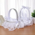 comerut Decorative Flower Basket Eyecatching Romantic Bridal Girl
