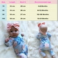 thumbnail image 2 of Canis Newborn Infant Kid Baby Girl Bodysuit Romper Jumpsuit Outfit Clothes Set, 2 of 6