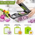 thumbnail image 4 of Picadora de verduras profesional súper multifuncional XTMPMY: cortadora de verduras portátil y eficiente con pelador, 4 of 7