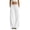 White, variant on QWKLEAJ Women's Fleece Lined Wide Leg Sweatpants Drawstring Elastic Waist Loose Straight Jogger Pants Casual Athletic Trousers with Pockets Brown S