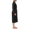 thumbnail image 4 of INSPIRE CHIC Men's Nightdress Satin Robe Long Sleeve Tied Sleepwear Bathrobe M Black, 4 of 4