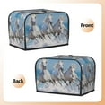 thumbnail image 3 of Goofa Horses Running Through The Water Print Toaster Cover 2 Slice, Two Slice Bread Machine Cover Quilted Toaster Covers Bread Maker Cover Kitchen Appliance Cover, 3 of 7