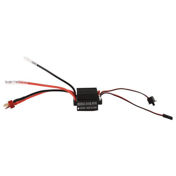 RC Hobby 60A ESC Brushed Motor Speed Controller with 2A BEC High Voltage 6-12V Brush ESC for RC Ship & RC Car ESC,B