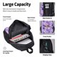 thumbnail image 4 of Disketp Violet Mochila Estampada de Gran Capacidad con Lonchera y Estuche, Set de 3 Piezas para Estudiantes, 4 of 7