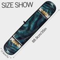 thumbnail image 3 of Yayeee Double Oven Mitt Kitchen Heat Resistant Baking 35" x7" Quilted Glove, Blue Mountains, 3 of 6