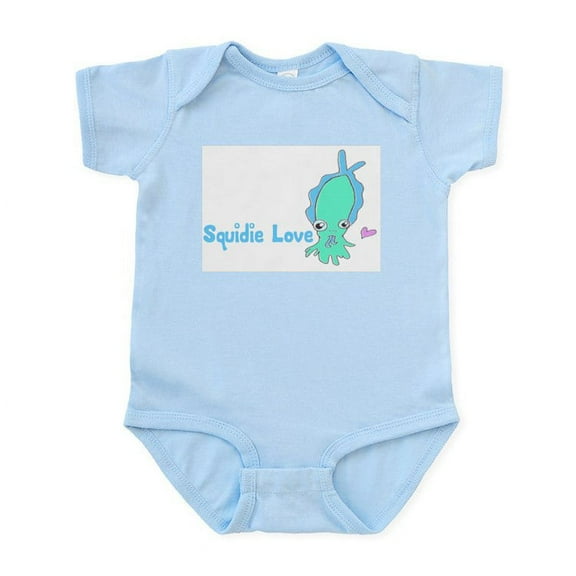 CafePress - Squidie Love Infant Bodysuit - Baby Light Bodysuit, Size Newborn - 24 Months