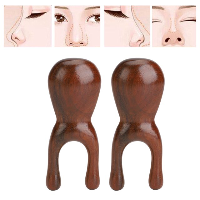 Wood Nose Massager, Relieve Facial Edema Reduce Muscle Tension Lifting Nose Massager For Dailyf Life
